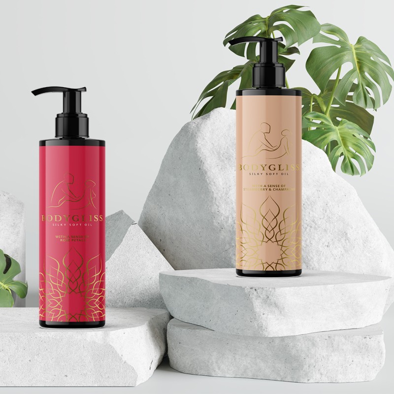 Gleitmittel und Massagel in einem Gleitmittel und Massagel in einem